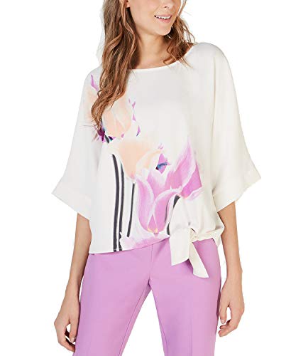 Petite Printed Side-Tie Top