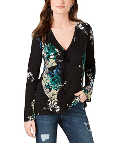 Printed Surplice Top