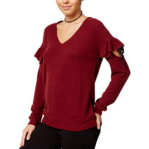 Juniors' Ruffled Cozy Sweater