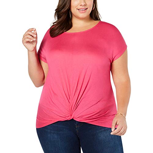 I.N.C. Plus Size Twist-Front Top