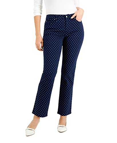 Charter Club Lexington Geo-Print Straight-Leg Jeans