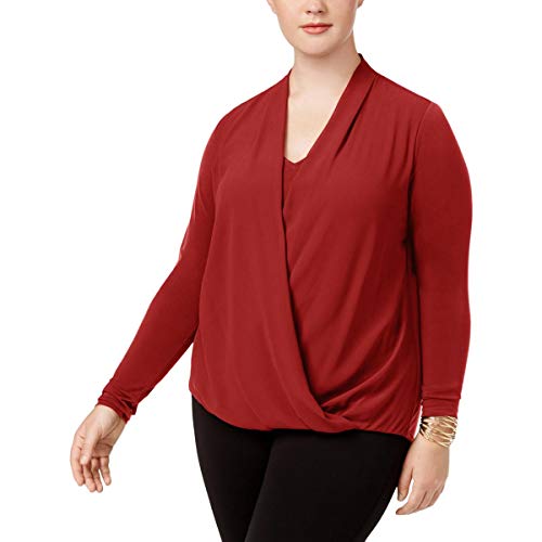 Alfani Plus Size Surplice Blouse