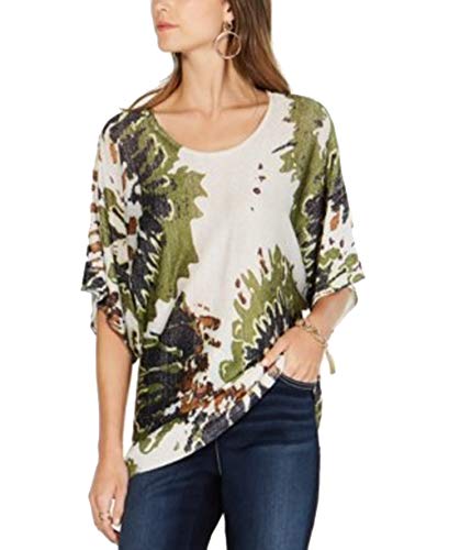 INC Tie-Dyed Metallic Sweater