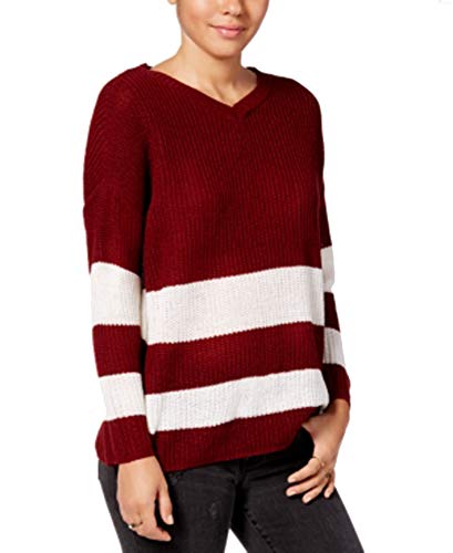 Ultra Flirt By Ikeddi Juniors Striped Slouchy Sweater