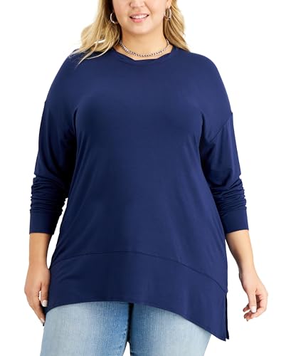 INC International Concepts Plus Size Side Slit Tunic
