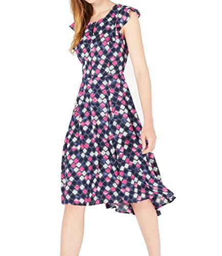 Maison Jules Floral Print High Low Dress