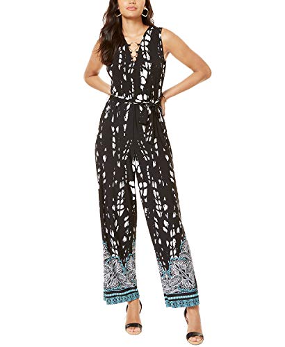 INC Sleeveless Printed Jumpsuit