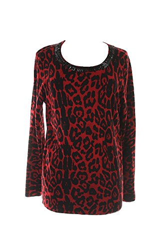 INC International Concepts Mixed Print Peasant Top