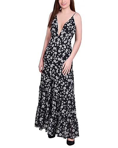 Womens Tiered Spaghetti Strap Maxi Dress