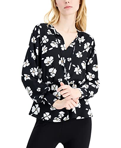 Alfani Smocked Peplum Top