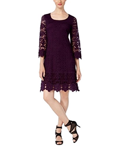 Alfani Crochet Trim Illusion Dress