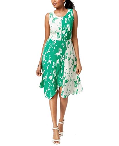 Alfani Asymmetrical Colorblocked Dress