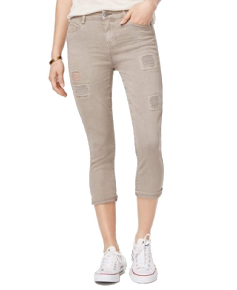 Vanilla Star Juniors Cropped Rip Repair Colored Skinny Jeans