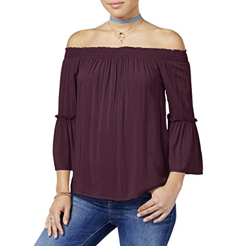 Hippie Rose Juniors Bell Sleeve Off The Shoulder Top
