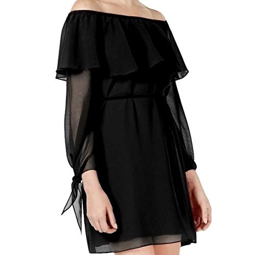 Maison Jules Ruffled Off The Shoulder Dress
