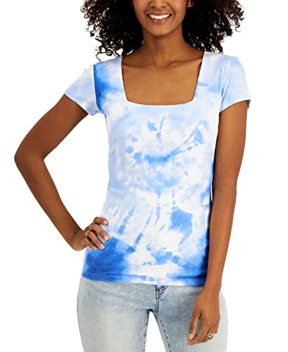 INC International Concepts Womens Tie Dyed Ribbed Top