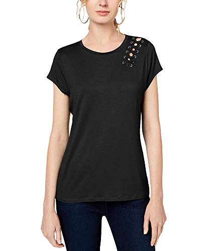 Petite Grommet Lace T-Shirt