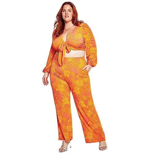 Bar III Trendy Plus Size Printed Soft Pants