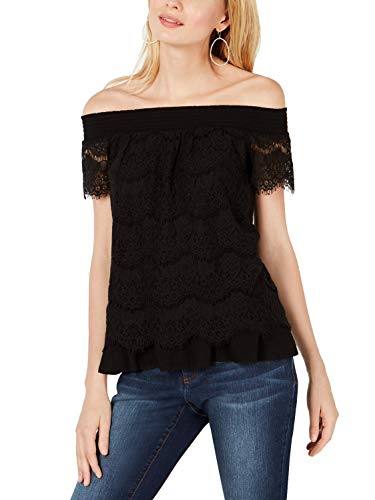 INC Off-The-Shoulder Lace Top