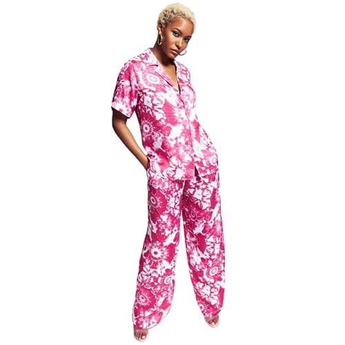 Ade Samuel For Inc Womens Printed Button Up Shirt
