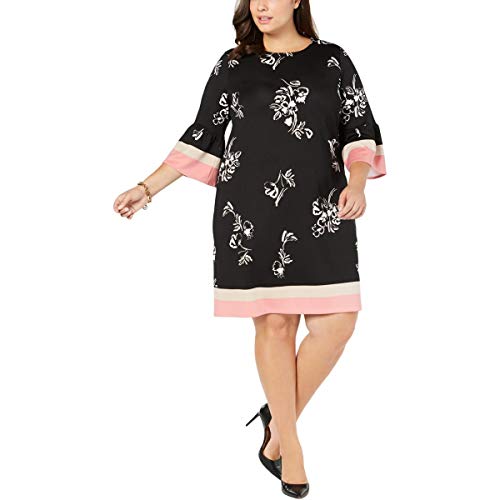 Plus Size Printed Scuba Dress