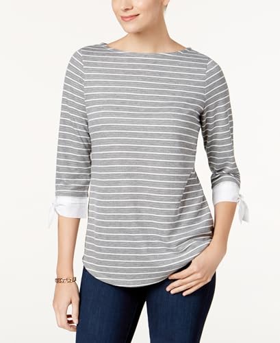 Charter Club Petite Striped Top