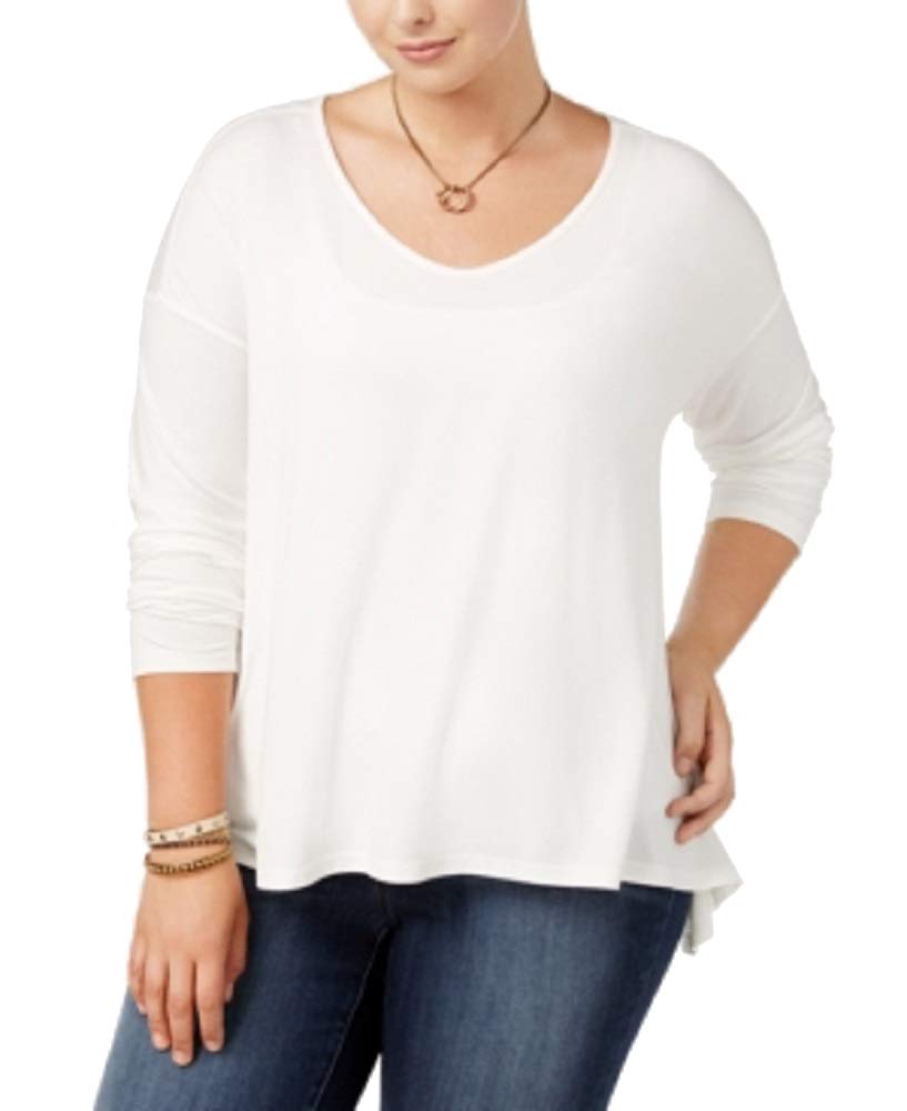 Say What Trendy Plus Size Long Sleeve Swing Top