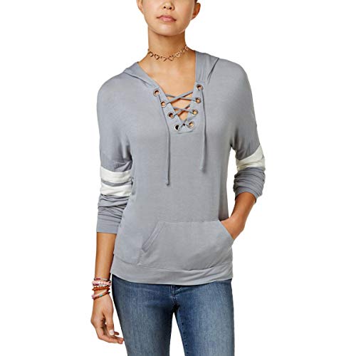 Hippie Rose Juniors Lace Up Hoodie