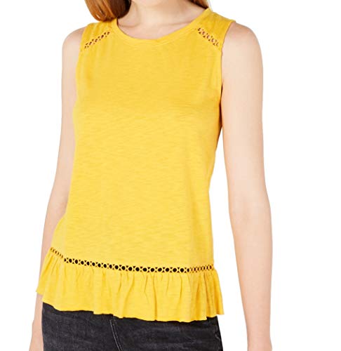 Ruffled Cross-Over Back Top