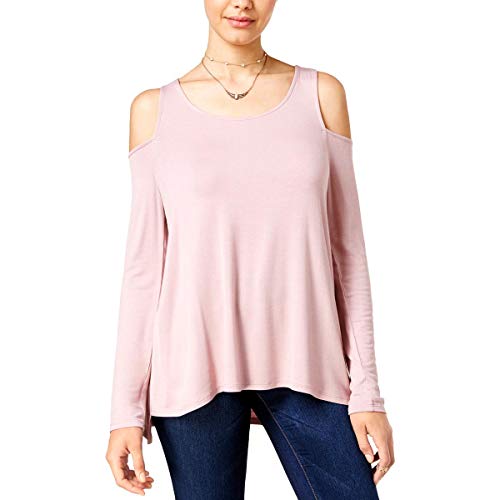 Juniors' Cold-Shoulder Cozy T-Shirt