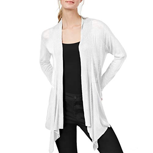 Ribbed Open Front Cardigan