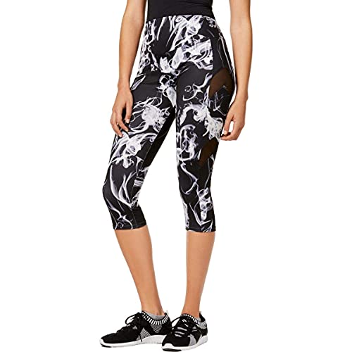 Juniors' Mesh-Inset Cropped Leggings