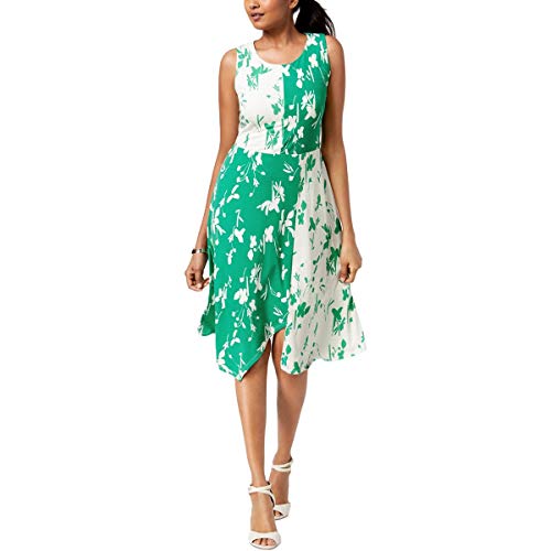 Alfani Asymmetrical Colorblocked Dress