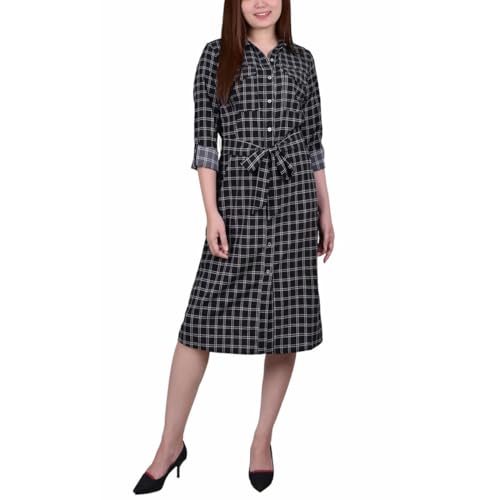 Petite Roll Tab Shirt Dress