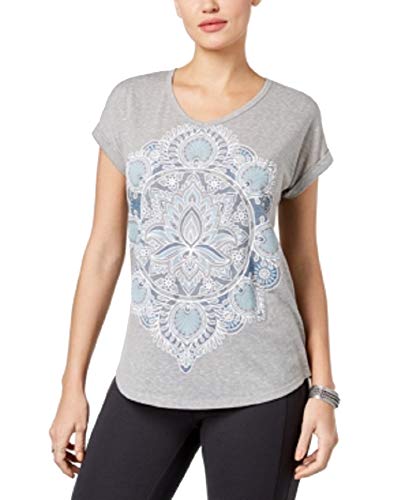 Style & Co Petite Printed V Neck T-Shirt