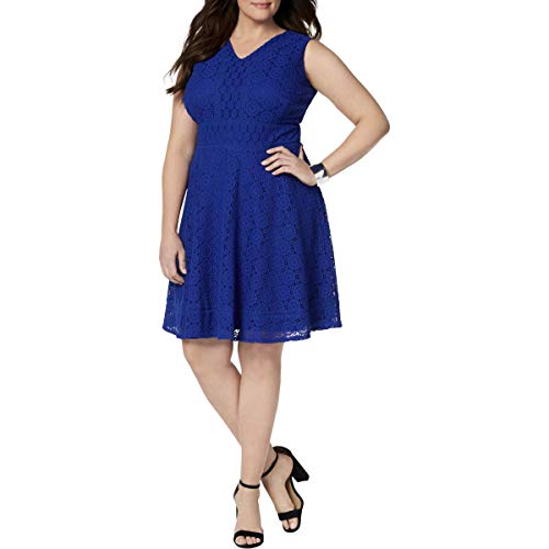 Charter Club Plus Size Lace Fit Flare Dress