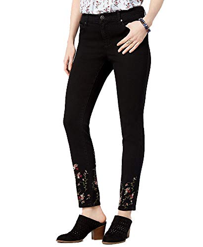 Style & Co Embroidered Skinny Jeans