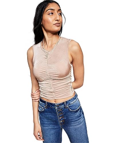 Now This Womens Ruched Tank Top