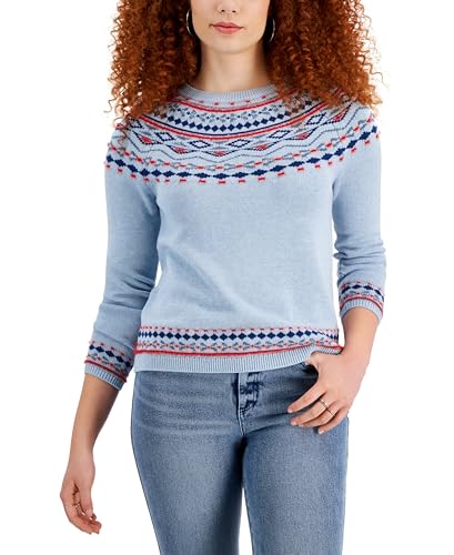 Style & Co Fair Isle Crewneck Sweater