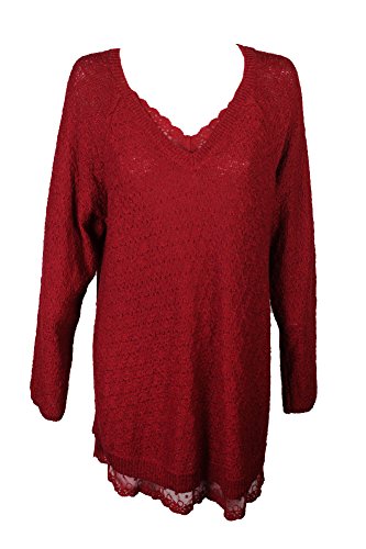 Style & Co Lace Trim Sweater
