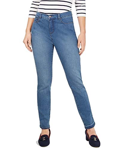Charter Club Tummy Control Frayed Cuff Skinny Jeans