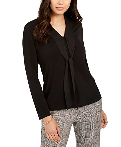 Charter Club Womens Tie Neck Top
