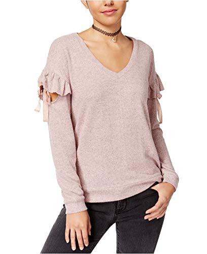 Juniors' Ruffled Cozy Sweater