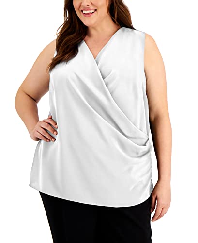 Alfani Plus Size Cross Front Top