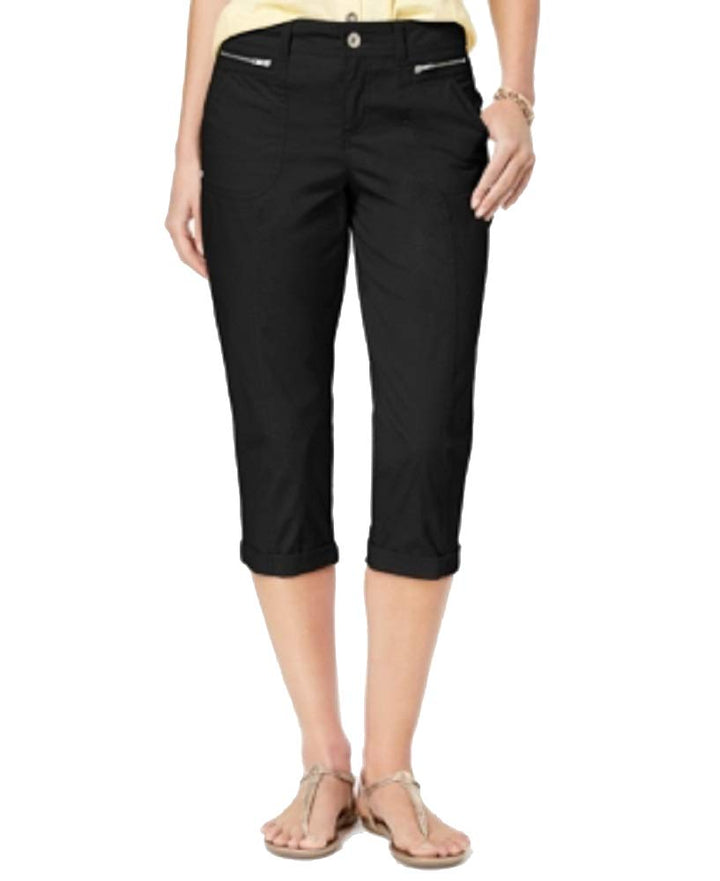 Petite Cuffed Capri Pants