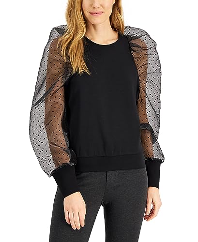 INC International Concepts Organza Sleeve Top