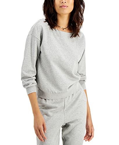 INC International Concepts Plus Size Boat Neck Sweatshirt