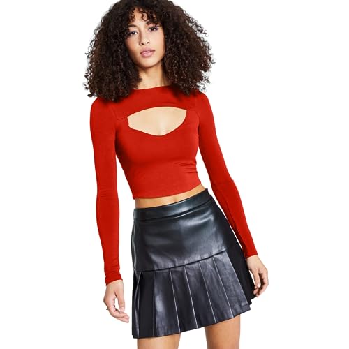 Bar III Cut Out Crop Top