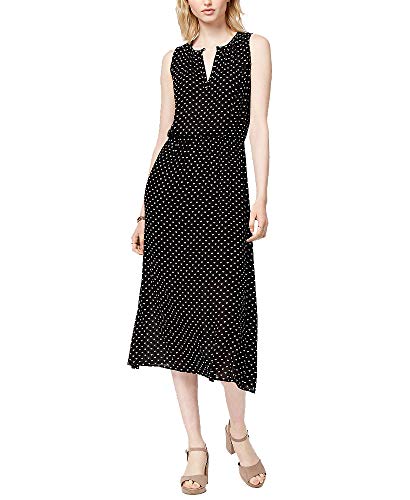 Maison Jules Heart Print Midi Dress