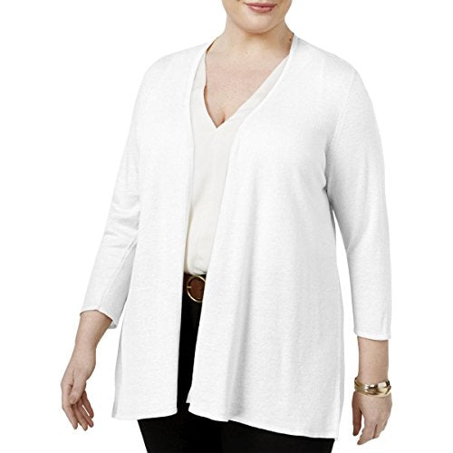 Charter Club Plus Size Pleated Back Cardigan